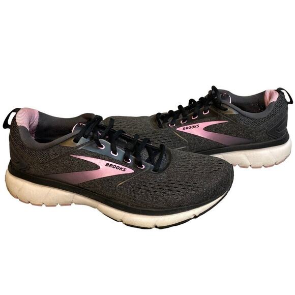 Brooks Transmit 3 Road-Running Shoe Sneaker Women Sz 11 Black/Lilac 1203501B077 - Picture 2 of 11